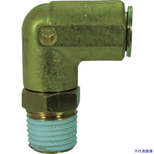 ■チヨダ 冷却水配管用タッチコネクターフジVタイプメイルエルボ(金属) 12mm・R1/2 1204MLBV(1297130)