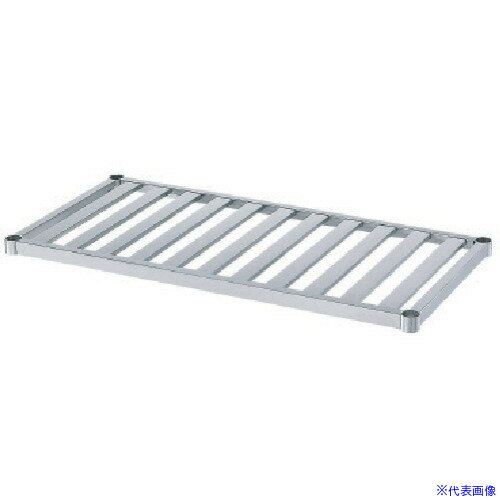 ■シンコー ステンレス作業台用スノコ棚 間口1188×奥行738×高さ40 S12075(1297343)[送料別途お見積り][法人限定][直送]