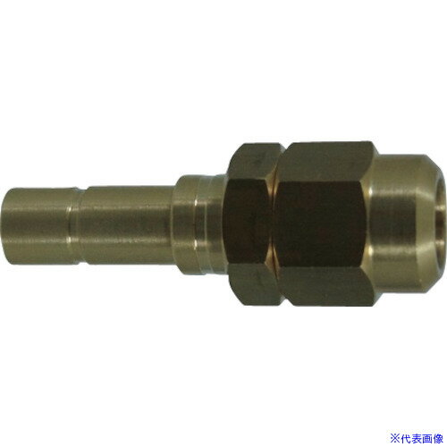 ■チヨダ 冷却水配管用タッチコネクターフジVタイプストレートコネクター(金属) 12mm HF1212RC(1298749)