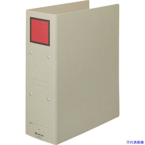 ■KING JIM 保存ファイル A4タテ型 赤 80mm 800枚 4378R(1312112)[送料別途お見積り][法人限定][掲外取寄]
