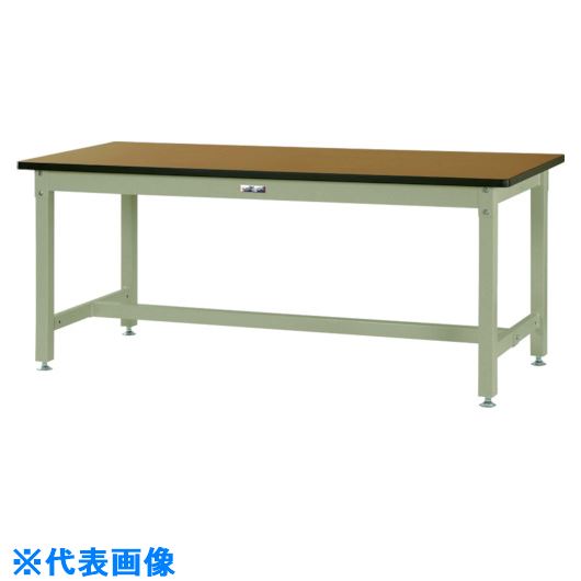 ■ヤマテック 中量作業台 ワークテーブル バイス専用タイプ メラミン天板 W900×D600×H740mm 木目柄/ヤマ..