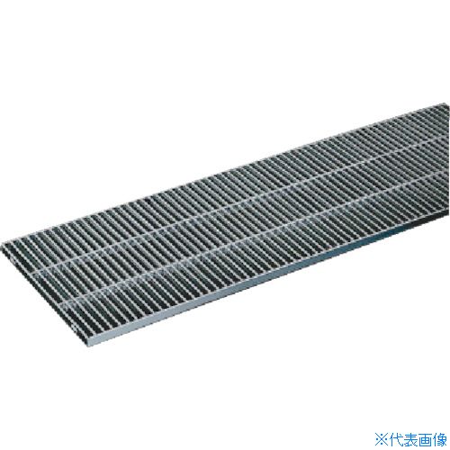 ■奥岡 ステンレス製 側溝用 グレーチング 本体幅300×高さ15 P22 ノンスリップ OSG4NS1525B(1325286)[送料別途見積り][法人・事業所限定][直送]