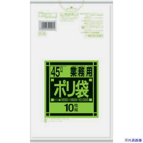 ■サニパック K-43 Kシリーズ45L半透明 10枚 K43(1350943)×60[送料別途見積り][法人・事業所限定][掲外取寄]