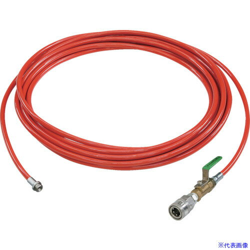 ■Asada 1/4PU洗管ホース コック無 20m SUSワンタッチカプラ仕様 HD03227(1357003)[送料別途お見積り][法人限定][掲外取寄]