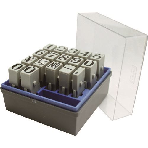 ■シヤチハタ 柄付ゴム印数連結式数字0号 明朝体 GRN0M(1366795)[送料別途お見積り][法人限定][掲外取寄]