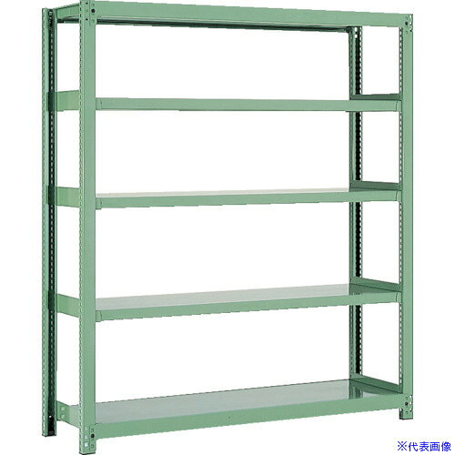 オレンジブック トラスコ中山　TRUSCOOS 中量物品棚 間口900×奥行450×高さ1800mm 〔品番:S56325〕[ 注番:1367310]特長●中量物品棚（500kgタイプ）です。●ボルトレスで組立簡単です。仕様●間口(mm)：900●奥行(mm)：450●高さ(mm)：1800●色：グラスグリーン●タイプ：単体型●棚段数(天地)：5段●材質：スチール製(本体)仕様2●高さはベース(PP製)5mmを除く●棚板取付ピッチ(mm)：25●均等耐荷重500kg/段材質/仕上●本体：スチール製セット内容/付属品●単体：支柱4本、棚板、付属部品注意●車上渡しです。●複数台の場合、運送便の関係で分納になる事が御座います。●組立式：現地で組み立てをして頂く商品です。価格には組立費は入っておりません。原産国（名称）日本JANコード本体質量54kgオレンジブック トラスコ中山　TRUSCOOS 中量物品棚 間口900×奥行450×高さ1800mm 〔品番:S56325〕[注番:1367310][本体質量：54kg]分類》物流・保管用品》物品棚》中量棚300kg☆納期情報：オレンジブック掲載以外でメーカー直送品（送料元払い）【法人限定＝会社名ご記入お願い致します。】※北海道・沖縄・離島は運賃別途商品も含む