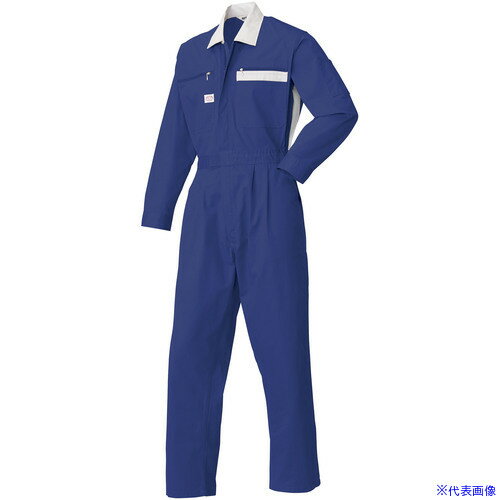 Long-Sleeved - ■AUTO−BI SS(春夏)モデル 長袖つなぎ服5600−001ネイビーブルー−L 5600001L(1368291)[送料別途お見積り][法人限定][掲外取寄]