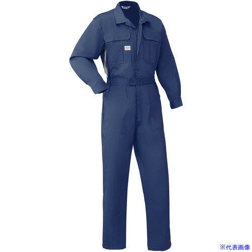 ■AUTO-BI つなぎ服1160-001ネイビーブルー-4L 11600014L(1368535)[送料別途お見積り][法人限定][掲外取寄]