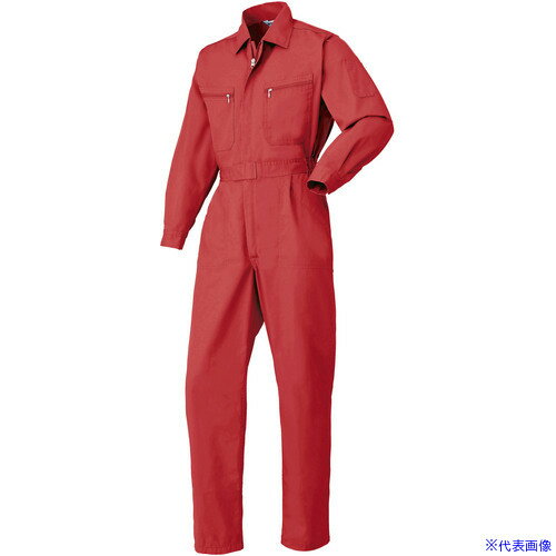 ■AUTO-BI 通年モデル ジャンプスーツ7500-005レッド-S 7500005S(1369139)[送料別途お見積り][法人限定][掲外取寄]