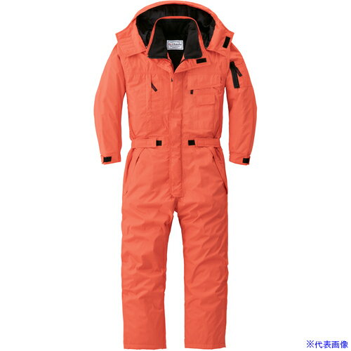 ■AUTO-BI AW(秋冬)モデル 防水防寒つなぎ服810-003オレンジ-3L 8100033L(1369148)[送料別途お見積り][法人限定][掲外取寄]