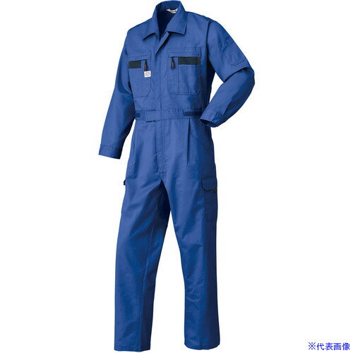 ■AUTO−BI SS(春夏)モデル つなぎ服8710−002マリンブルー−M 8710002M(1369855)[送料別途お見積り][法人..