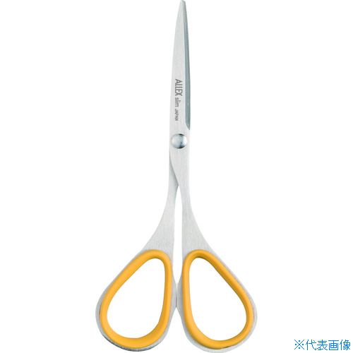 ■ALLEX ハサミ スリム100 全長100mm イエロー 11161Y(1371577)