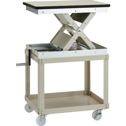 ■TRUSCO ローハイシステム リフター スクリュー式 450X600 ワゴン仕様 LH700M(1372363)[法人限定][直送..