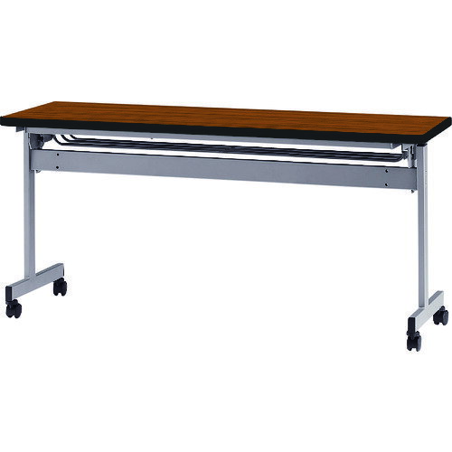 ■TOKIO 天板跳上式スタックテーブル(パネルなし) 1500×450mm 天板色：チーク HSN1545T(1373407)[法人・事業所限定][外直送元]