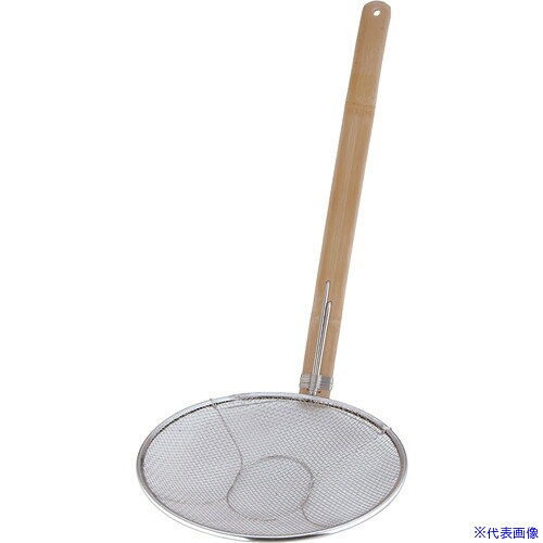 ■TKG 18-8竹柄そば揚 立柄 27cm ASB6927(1375241)[送料別途見積り][法人・事業所限定][掲外取寄]