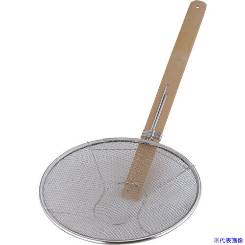 ■TKG 18-8竹柄そば揚 横柄 27cm ASB6827(1375298)[送料別途見積り][法人・事業所限定][掲外取寄]