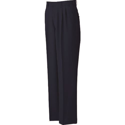 ■サンエス 夏 ツータックパンツ ネイビー色 115サイズ WA106643115(1375957)[送料別途見積り][法人・事業所限定][外直送]