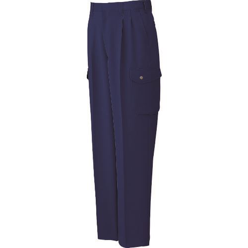 ■サンエス 冬 ツータックカーゴパンツ ネイビー色 76サイズ WA20155376(1379221)[送料別途見積り][法人・事業所限定][外直送]