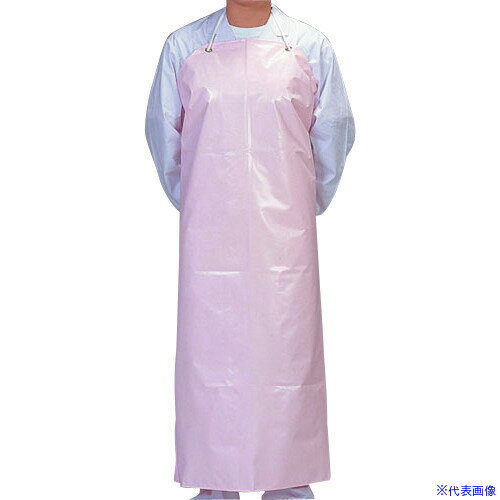 ■TKG デリカウレタン胸付前掛 ピンク L SME341PI(1380386)[送料別途見積り][法人・事業所限定][掲外取寄]