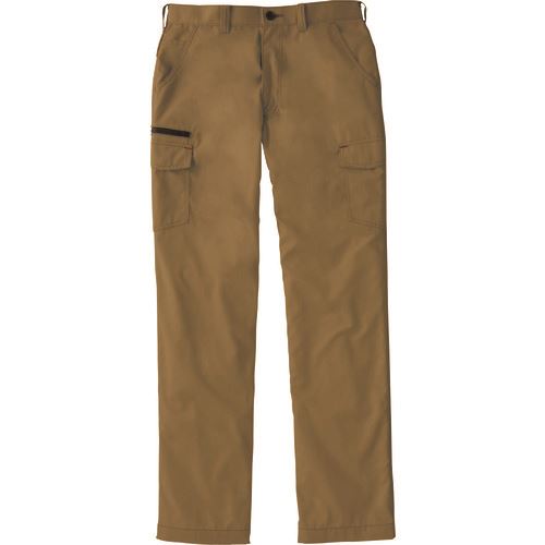 ■サンエス 夏 ノータックカーゴパンツ キャメル色 85サイズ WA117152085(1380652)[送料別途見積り][法人・事業所限定][外直送]