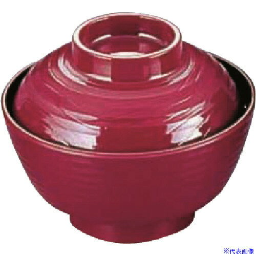 ■TKG メラミン木目吸物椀 溜内黒 767M-TB 身 RSIE201(1383535)[送料別途見積り][法人・事業所限定][掲..