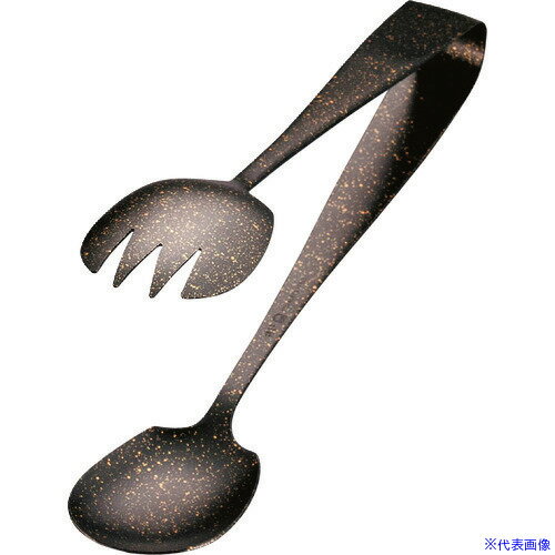 ■TKG SA18-0和サラダサービストング 黒金 大 BSC7101(1386437)[送料別途見積り][法人・事業所限定][掲..