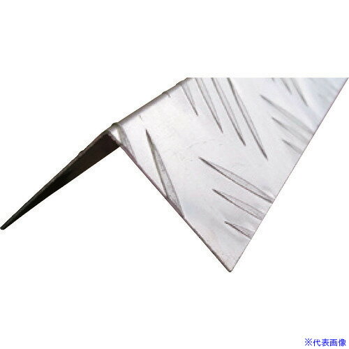 ■光モール アルミアングル縞目柄 AL40×40 2000mm 1191(1389282)[送料別途お見積り][法人限定]