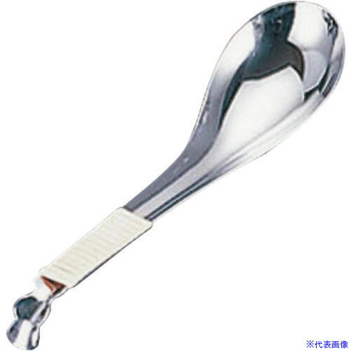 ■TKG 18-8籐ヅル巻レンゲスプーン 穴無 QLV02001(1389753)[送料別途見積り][法人・事業所限定][掲外取寄]