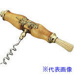 ■TKG 木柄コルクスクリュー No.5507 (ブラシ付) PKL20(1395945)[送料別途見積り][法人・事業所限定][掲..