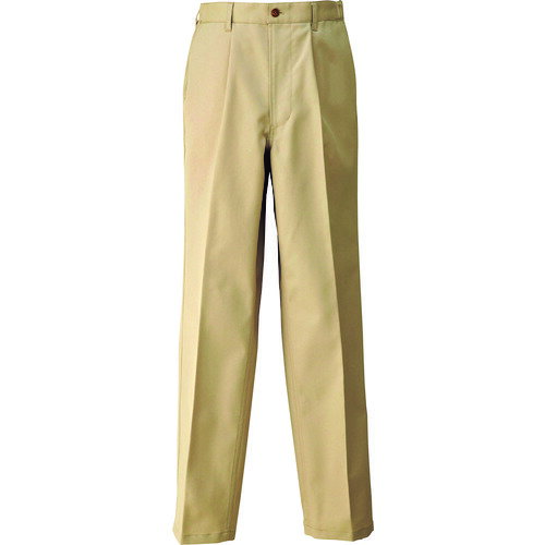 ■アイトス メンズシャーリングチノパンツ(1タック) ベージュ 4L HS26020024L(1397450)[送料別途見積り][法人・事業所限定][掲外取寄]