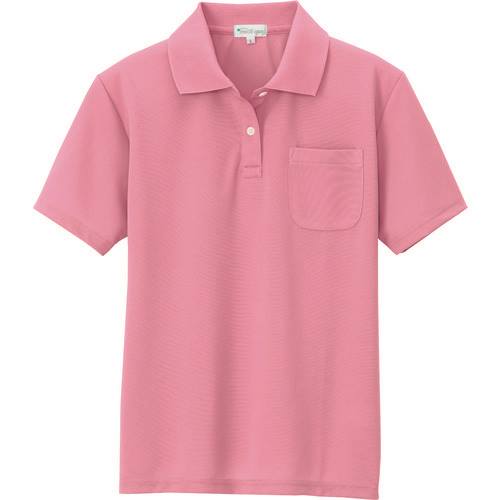 ■アイトス 吸汗速乾(クールコンフォート)レディース半袖ポロシャツ ピンク L 10589160L(1434859)[送料別途お見積り][法人限定][掲外取寄]