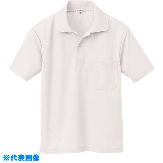■アイトス 吸汗速乾(クールコンフォート)半袖ポロシャツ(男女兼用) ホワイト 3L 105790013L(1436380)[送料別途お見積り][法人限定][掲外取寄]