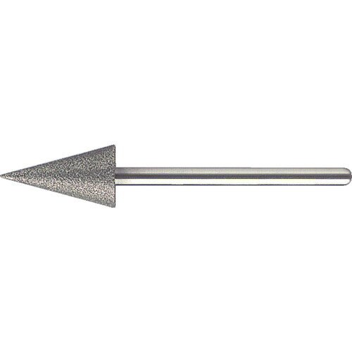 オレンジブック トラスコ中山　TRUSCOTRUSCO ダイヤモンドバー Φ10X刃長17.8X軸3 #100 〔品番:T3273C〕[ 注番:1441167]特長●乾式での使用は可能ですが、研削液を使用すれば精度・仕上がりが良くなり、切れ味・寿命も向上します。●形の良い天然ダイヤモンドを厳選使用しています。●独自の電着技術により、ダイヤモンド粒子は強固に固着されており長寿命を誇ります。●加工時間の大幅短縮を実現します。●豊かな仕上げ能力です。用途●適合被削材：超硬合金、ガラス、セラミック、ゴム、プラスチック、石材、コンクリート、フェライト、その他非鉄金属。仕様●粒度(#)：100●刃径(mm)：10●刃長(mm)：17.8●軸径(mm)：3●全長(mm)：53●最高使用回転数(rpm)：67000●形状：円錐30°先尖●先端角(°)：30仕様2材質/仕上セット内容/付属品注意●作業時は必ず安全帽、安全メガネ等の保護具をご着用ください。原産国（名称）日本JANコード4989999146295本体質量5.6gオレンジブック トラスコ中山　TRUSCOTRUSCO ダイヤモンドバー Φ10X刃長17.8X軸3 #100 〔品番:T3273C〕[注番:1441167][本体質量：5.6g]《包装時基本サイズ：135×50×20》〔包装時質量：15g〕分類》電動・油圧・空圧工具》研削研磨用品》ダイヤモンドバー☆納期情報：仕入れ先通常在庫品 (欠品の場合有り)
