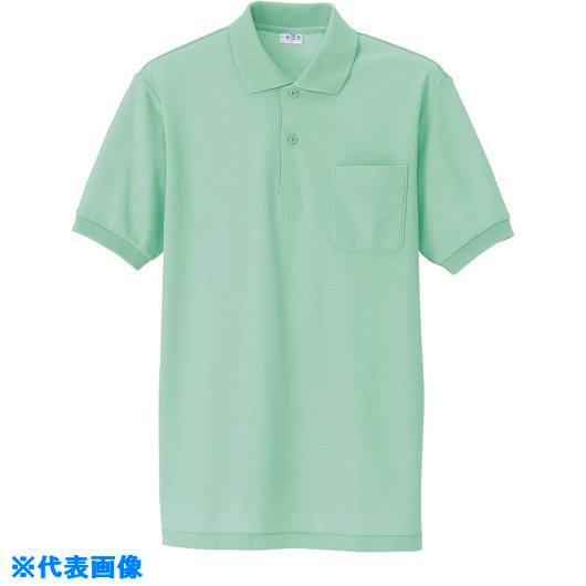 ■アイトス 半袖ポロシャツ(男女兼用) ピンク L 861002L(1444007)[送料別途お見積り][法人限定][掲外取寄]