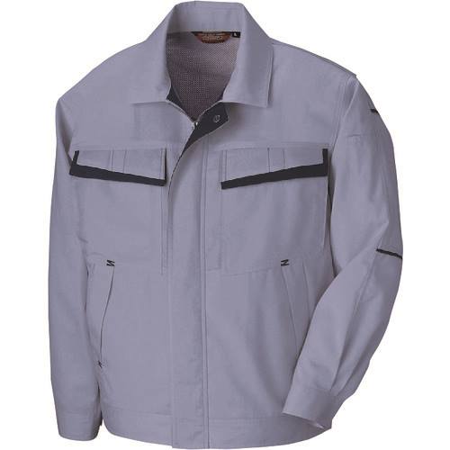 ■アイトス 長袖サマーブルゾン(配色)(男女兼用) ミストバイオレット×ディープネイビー 6L 55700766L(1448564)[送料別途見積り][法人・事業所限定][掲外取寄]