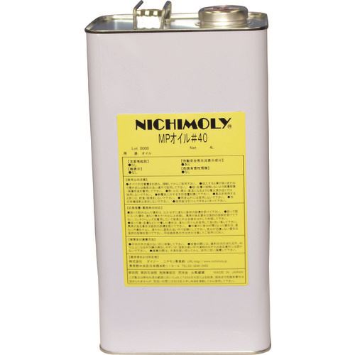 オレンジブック トラスコ中山　TRUSCOニチモリ MPオイル#40 4L 〔品番:1110067150〕[ 注番:1449865]特長●極圧性能や低摩擦性能を要求される箇所に有効です。●添加剤としても使用可能です。●黒色オイルを嫌う箇所に使用します。用途●タップ立てや深絞りのかじり防止に。●印刷機械の潤滑に。仕様●容量(L)：4仕様2材質/仕上セット内容/付属品注意原産国（名称）日本JANコード本体質量3.52kgオレンジブック トラスコ中山　TRUSCOニチモリ MPオイル#40 4L 〔品番:1110067150〕[注番:1449865][本体質量：3.52kg]《包装時基本サイズ：240×310×320》〔包装時質量：16kg〕分類》化学製品》化学製品》潤滑油☆納期情報：オレンジブック掲載以外でメーカー直送品【法人限定＝会社名ご記入お願い致します。】