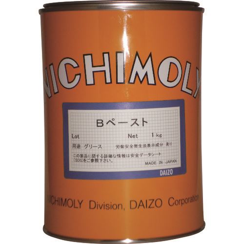 オレンジブック トラスコ中山　TRUSCOニチモリ Bペースト 1Kg 〔品番:1130008140〕[ 注番:1449900]特長●耐熱性に優れます。●焼付き、カジリを防止します。●各種機械の組立時に回転・摺動部の初期なじみを円滑にできます。用途●各種産業機械の部品組立箇所に。●ロール軸受など高荷重下のかん合部などに。●減速機のギヤなどに。●建機のピン、ブッシュ高荷重下に。●ボルト、ナット、ネジの締付時カジリ防止に。仕様●容量(kg)：1●容器タイプ：缶仕様2材質/仕上セット内容/付属品注意原産国（名称）日本JANコード本体質量1kgオレンジブック トラスコ中山　TRUSCOニチモリ Bペースト 1Kg 〔品番:1130008140〕[注番:1449900][本体質量：1kg]《包装時基本サイズ：250×360×155》〔包装時質量：7kg〕分類》化学製品》化学製品》焼付防止潤滑剤☆納期情報：オレンジブック掲載以外でメーカー直送品【法人限定＝会社名ご記入お願い致します。】