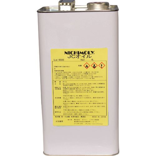 オレンジブック トラスコ中山　TRUSCOニチモリ JCオイル 4L 〔品番:1110028150〕[ 注番:1451376]特長●塗布後、ピンとブッシュの間にすばやく浸透です。●溶剤揮発後、高粘度オイルが優れた潤滑効果を発揮します。用途●各種コンベア、立体駐車場、遊戯機器等のチェーンの潤滑に。仕様●容量(L)：4仕様2材質/仕上セット内容/付属品注意原産国（名称）日本JANコード本体質量3.76kgオレンジブック トラスコ中山　TRUSCOニチモリ JCオイル 4L 〔品番:1110028150〕[注番:1451376][本体質量：3.76kg]《包装時基本サイズ：240×310×320》〔包装時質量：15kg〕分類》化学製品》化学製品》潤滑油☆納期情報：オレンジブック掲載以外でメーカー直送品【法人限定＝会社名ご記入お願い致します。】