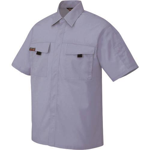 ■アイトス 半袖シャツ(男女兼用) ミストバイオレット 3L 55760763L(1452020)[送料別途見積り][法人・事業所限定][掲外取寄]