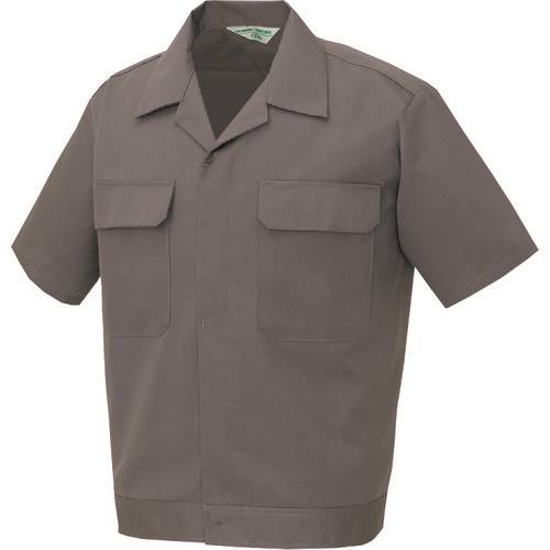 ■アイトス 半袖ジャンパー(男女兼用) グレー M 533004M(1453080)[送料別途見積り][法人・事業所限定][掲外取寄]