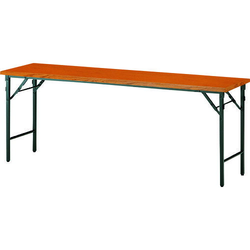 ■TOKIO 折りたたみテーブル 900×450mm チーク チーク TW0945TN(T)(1466071)[送料別途見積り][法人・事業所限定][外直送]