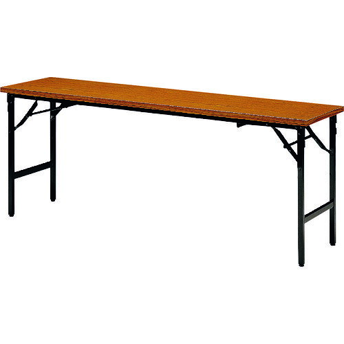 ■TOKIO 座卓兼用折りたたみテーブル 1800×450mm チーク TKAS1845T(1469306)[送料別途お見積り][法人限定][外直送]