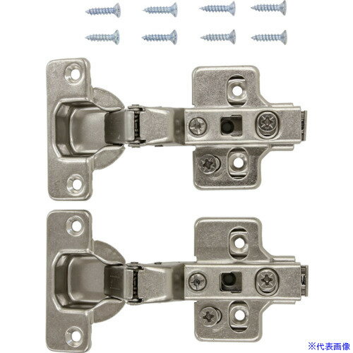 ■WAKI スライド丁番2個セット NS‐3552 2P 35mm インセット キャッチ付きX2 NS35522P(1476152)