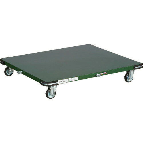 ■TRUSCO 鋼鉄製平台車 1100X1000 Φ100プレス車 フック引棒付 PHT1011F(1495796)[法人限定][直送元]