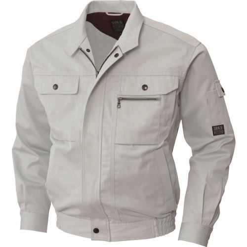 ■サンエス 冬 長袖ブルゾン シルバー色 Lサイズ WA21251R6L(1517047)[送料別途見積り][法人・事業所限定][外直送]