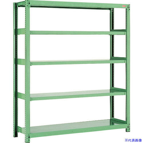 ■OS 中量物品棚 単体 間口900×奥行750×高さ1800(ベースPP製5mmを除く)mm B36345(1521968)[法人限定][外直送元]