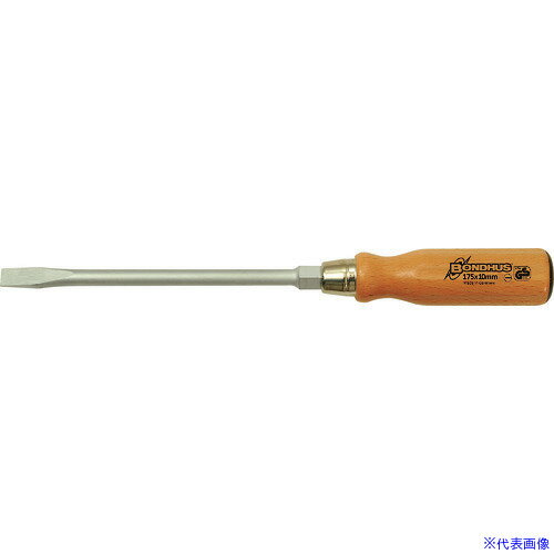 ■BONDHUS 木柄貫通マイナス・ドライバー(六角ボルスター付) 10.0×175 17306W(1528768)[送料別途お見積り][法人限定][掲外取寄]