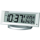 ■シチズン 電波 目覚まし時計 温湿度計付き 暗所自動点灯機能 白 8RZ202003(1578331)