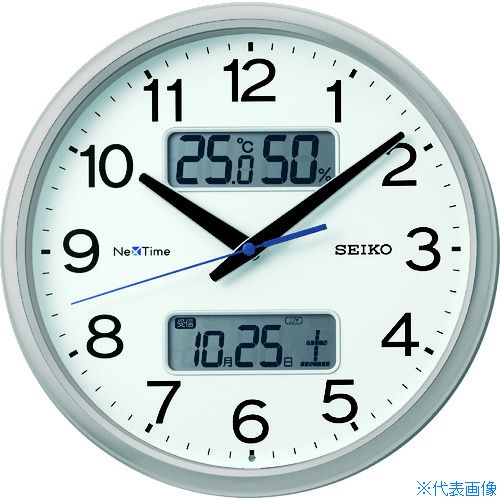 ■SEIKO 電波掛時計 ”セイコーネクスタイム ZS251S” (ハイブリッド電波時計) ZS251S(1584426)