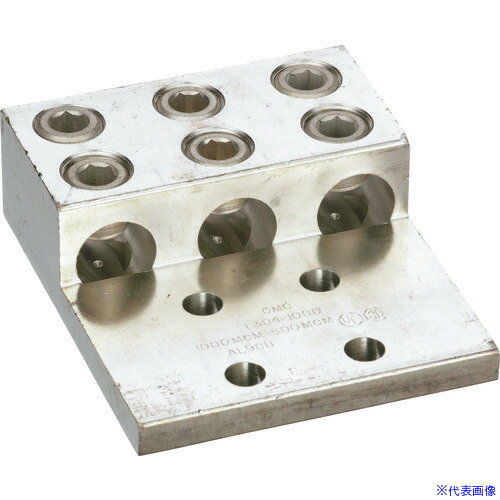 ■PANDUIT アルミ製メカニカルコネクター 4穴3バレルラグ 電線サイズ500−1000kcmil LAM3LD1000−121Y LAM3LD1000121Y(1589987) 送料別途お見積り 法人限定 掲外取寄